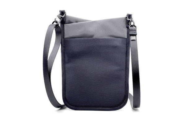 The rear of the P.I.K.A. Pouch in Nebulous Grey (dark grey) 630 Recycled.